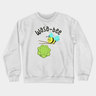 Cute Wasabi Bee Pun Crewneck Sweatshirt